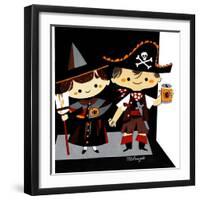 Halloween Friends - Jack & Jill-Bob Milnazik-Framed Premium Giclee Print