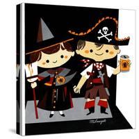 Halloween Friends - Jack & Jill-Bob Milnazik-Stretched Canvas