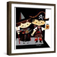 Halloween Friends - Jack & Jill-Bob Milnazik-Framed Giclee Print