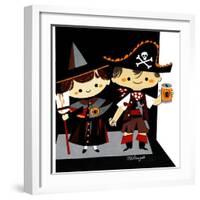 Halloween Friends - Jack & Jill-Bob Milnazik-Framed Giclee Print