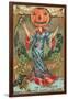 Halloween, Geisha with Jack O'Lantern Head-null-Framed Art Print