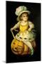 Halloween Girl Blue Blow-Vintage Apple Collection-Mounted Giclee Print