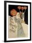 Halloween Girl Holding Pumpkin-Vintage Apple Collection-Framed Giclee Print