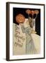 Halloween Girl Holding Pumpkin-Vintage Apple Collection-Framed Giclee Print