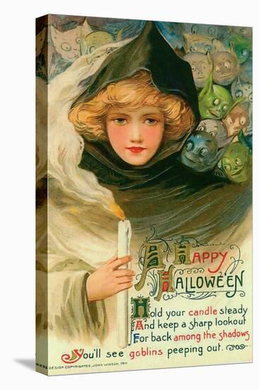 Halloween Goblins-Vintage Apple Collection-Stretched Canvas