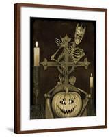 Halloween Graveyard-A-Jean Plout-Framed Giclee Print