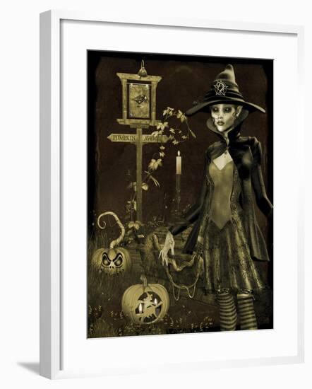 Halloween Graveyard-C-Jean Plout-Framed Giclee Print