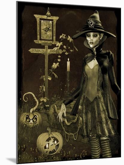 Halloween Graveyard-C-Jean Plout-Mounted Giclee Print