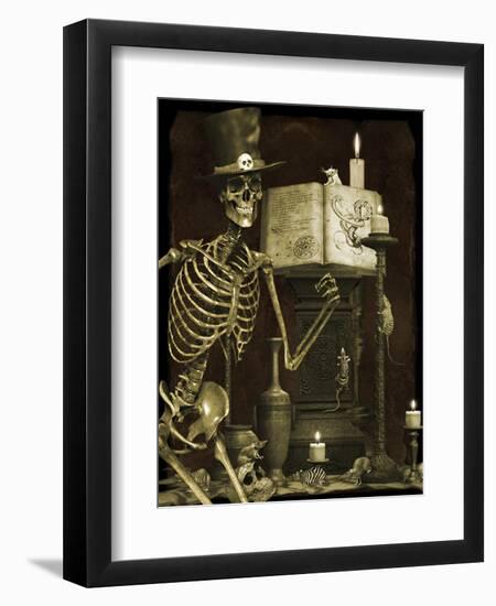 Halloween Graveyard-D-Jean Plout-Framed Giclee Print