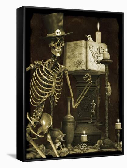 Halloween Graveyard-D-Jean Plout-Framed Stretched Canvas