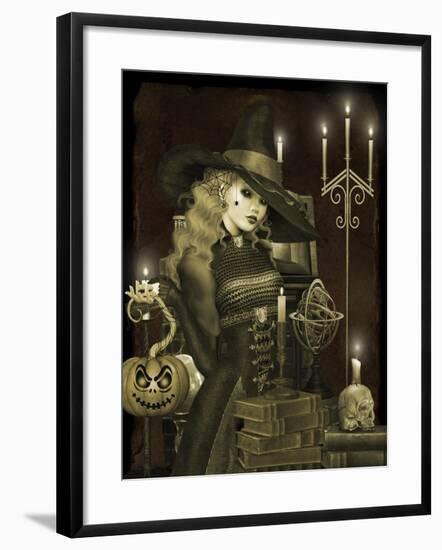 Halloween Graveyard-E-Jean Plout-Framed Giclee Print