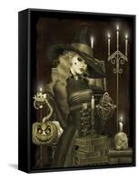 Halloween Graveyard-E-Jean Plout-Framed Stretched Canvas