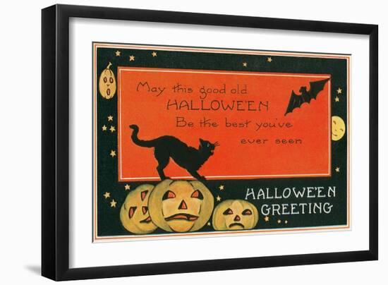 Halloween Greeting, the Best-null-Framed Art Print