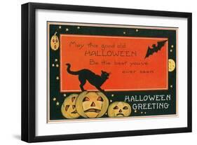 Halloween Greeting, the Best-null-Framed Art Print