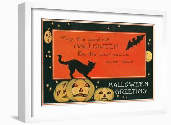 Halloween Greeting, the Best-null-Framed Art Print