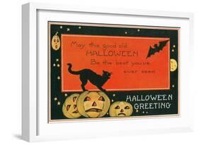 Halloween Greeting, the Best-null-Framed Art Print