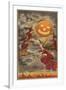 Halloween Greetings, Witches and Jack O'Lantern-null-Framed Art Print