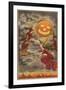 Halloween Greetings, Witches and Jack O'Lantern-null-Framed Art Print