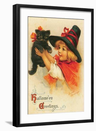 Halloween Greetings-Frances Brundage-Framed Art Print