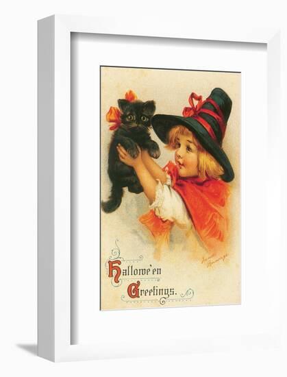 Halloween Greetings-Frances Brundage-Framed Art Print