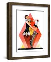 "Halloween Harlequin,"October 29, 1932-W. Wilkinson-Framed Giclee Print