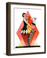 "Halloween Harlequin,"October 29, 1932-W. Wilkinson-Framed Giclee Print