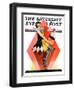 "Halloween Harlequin," Saturday Evening Post Cover, October 29, 1932-W. Wilkinson-Framed Premium Giclee Print