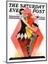 "Halloween Harlequin," Saturday Evening Post Cover, October 29, 1932-W. Wilkinson-Mounted Premium Giclee Print