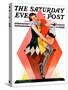 "Halloween Harlequin," Saturday Evening Post Cover, October 29, 1932-W. Wilkinson-Stretched Canvas