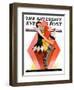 "Halloween Harlequin," Saturday Evening Post Cover, October 29, 1932-W. Wilkinson-Framed Giclee Print