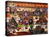 Halloween Haunted Cookie Town-Julie Pace Hoff-Stretched Canvas