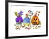 Halloween Hens-Jennifer Zsolt-Framed Giclee Print