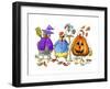 Halloween Hens-Jennifer Zsolt-Framed Giclee Print