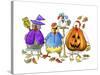 Halloween Hens-Jennifer Zsolt-Stretched Canvas