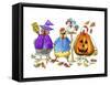 Halloween Hens-Jennifer Zsolt-Framed Stretched Canvas