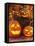 Halloween: Hollowed Out Pumpkins with Candles-Friedrich Strauss-Framed Stretched Canvas