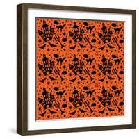Halloween House Pattern-Julie Goonan-Framed Giclee Print