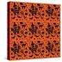 Halloween House Pattern-Julie Goonan-Stretched Canvas