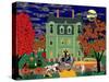 Halloween House-Mark Frost-Stretched Canvas