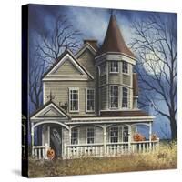 Halloween House-Debbi Wetzel-Stretched Canvas