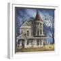 Halloween House-Debbi Wetzel-Framed Giclee Print