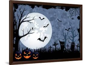 Halloween Illustration-losw-Framed Art Print