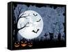 Halloween Illustration-losw-Framed Stretched Canvas
