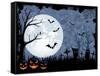 Halloween Illustration-losw-Framed Stretched Canvas