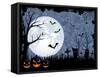 Halloween Illustration-losw-Framed Stretched Canvas