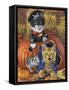Halloween Kittens-Jenny Newland-Framed Stretched Canvas