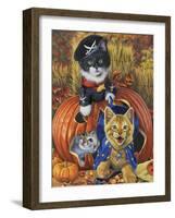 Halloween Kittens-Jenny Newland-Framed Giclee Print