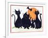Halloween Kitties-Beverly Johnston-Framed Giclee Print