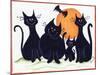Halloween Kitties-Beverly Johnston-Mounted Giclee Print
