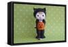 Halloween Kitty Girl-null-Framed Stretched Canvas